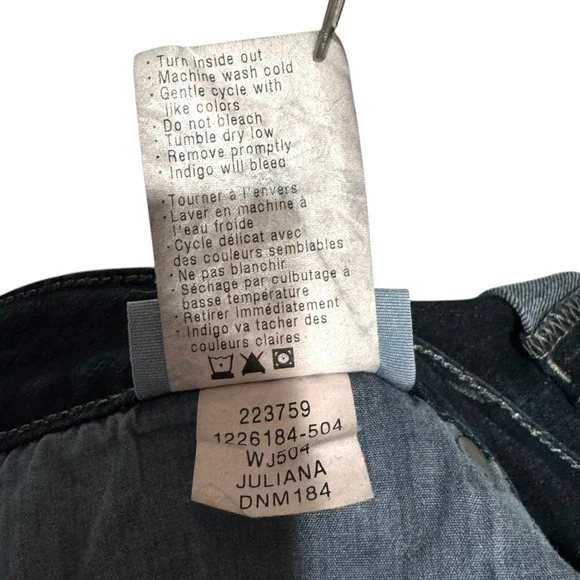 Paige Dark Wash Denim Shorts‎ Womens Cuffed Hem Casual Size 29